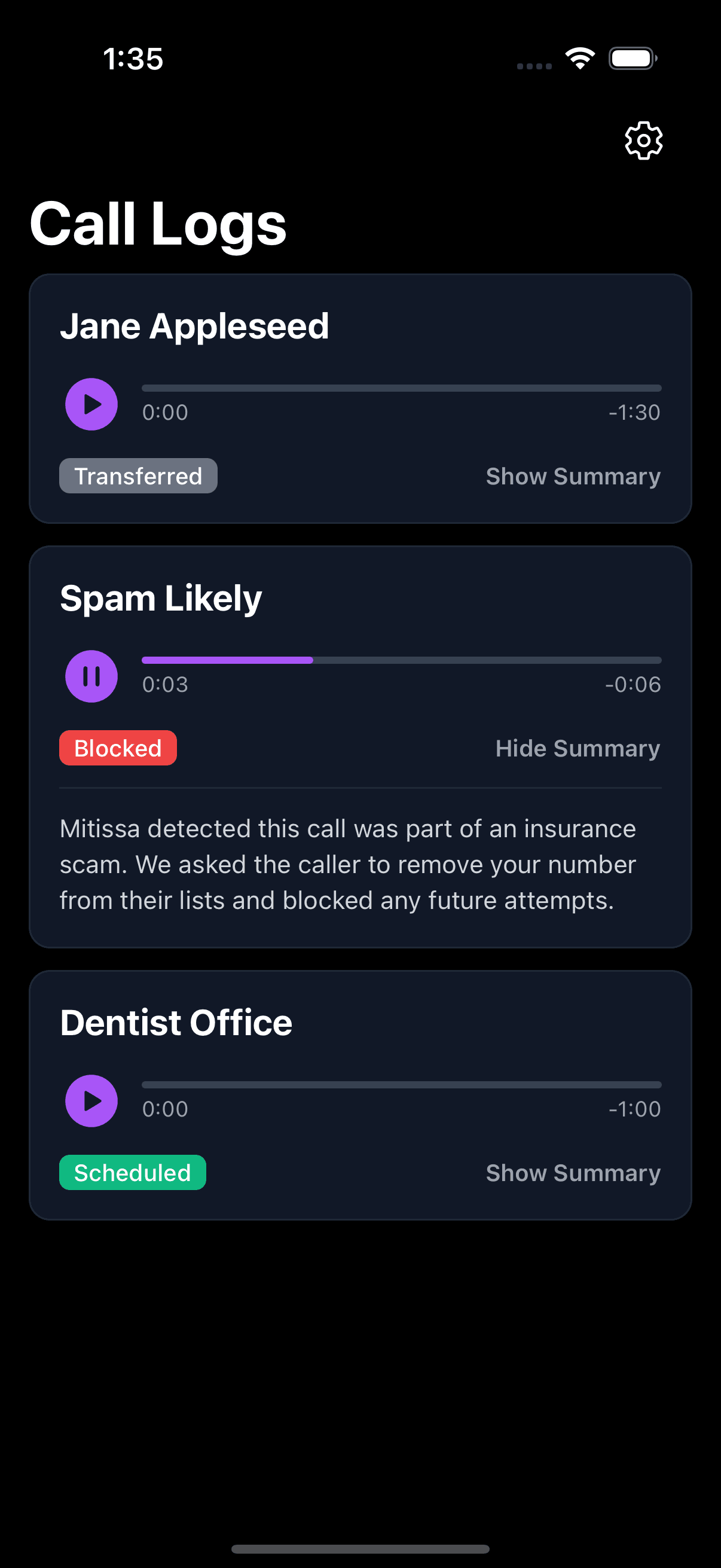 Mitissa product screenshot